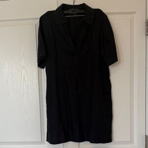 J Crew black linen sundress